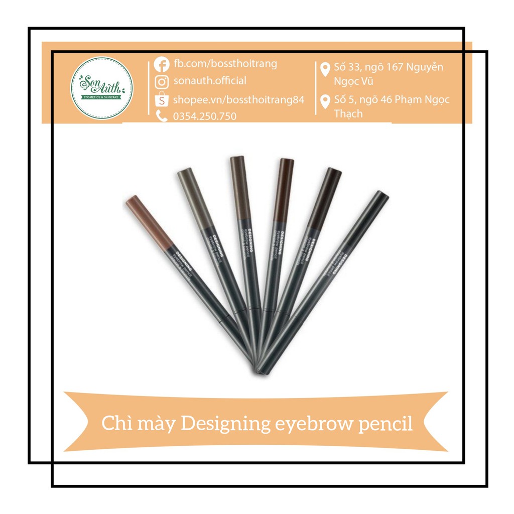 Chì Kẻ Mày 2 đầu Designing Eyebrow Pencil