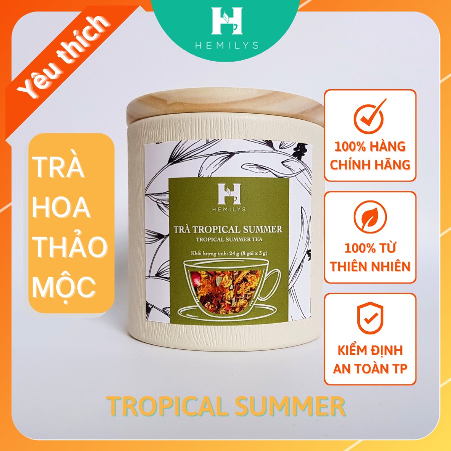 TRÀ HOA THẢO MỘC HEALTHY - TROPICAL SUMMER - Giúp da trắng khỏe, điều hòa kinh nguyệt