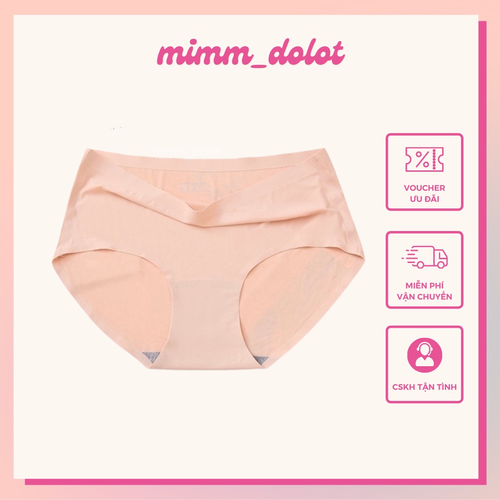 Quần Lót Nữ Su Không Đường May Thun Lạnh Cao Cấp Mặc Không Đường Viền