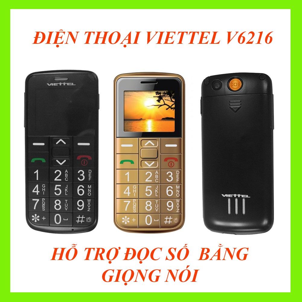 ĐIỆN THOẠI DI ĐỘNG NGƯỜi GIÀ CAO TUỔI VIETTEL V6216,XPHONE(Máy Cũ) , 2 sim, pin trâu, loa to, sóng khỏe, đọc số bàn phím