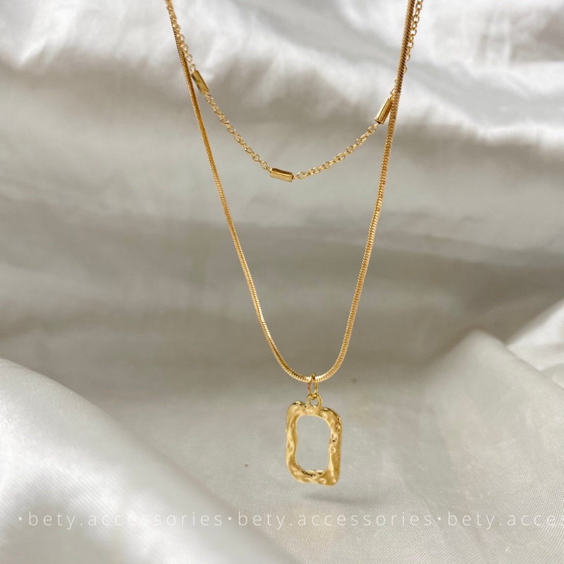Dây chuyền nữ hai lớp thời trang phong cách hàn quốc Kary