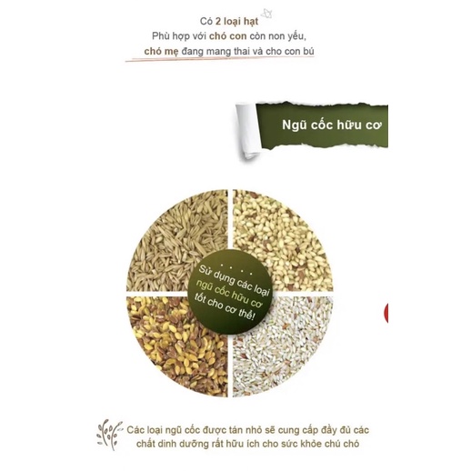 Hạt Hữu Cơ NATURAL CORE Cho Chó Mọi Lứa Tuổi - Xiuxiu Giang