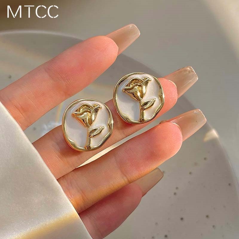 Bông Tai Mạ Bạc 925 Hình Hoa Phong Cách Retro Cao Cấp Cho Nữ 2022