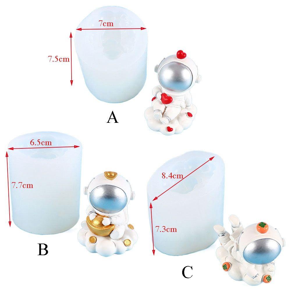 1 Khuôn Silicone Làm Bánh Hình Phi Hành Gia 3D DIY