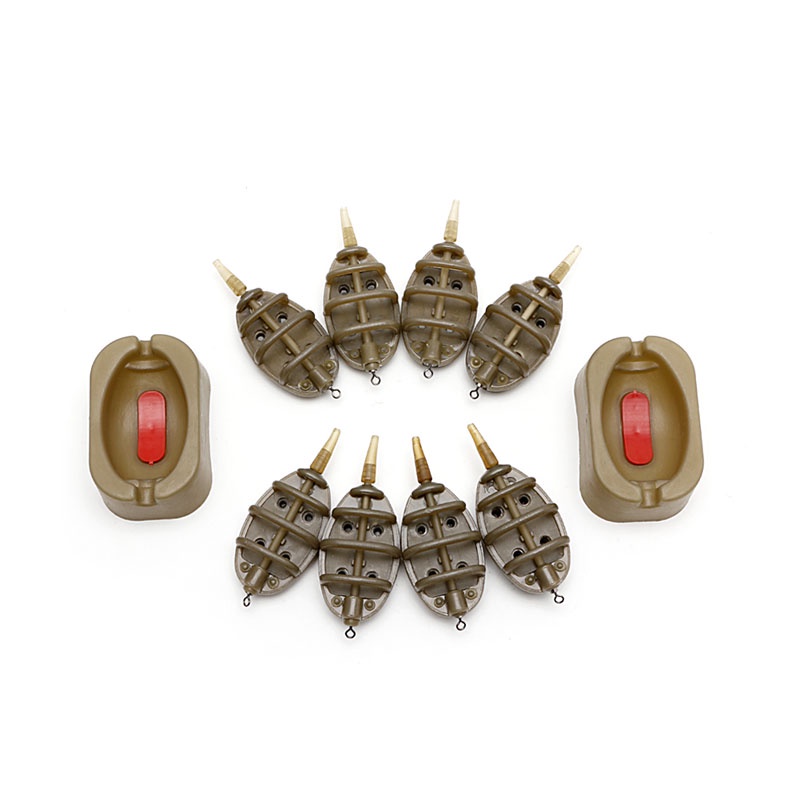 Set 4 Khuôn Mồi Câu Cá 15 / 20 / 25 / 35g 30 / 40 / 50 / 60g Chuyên Dụng