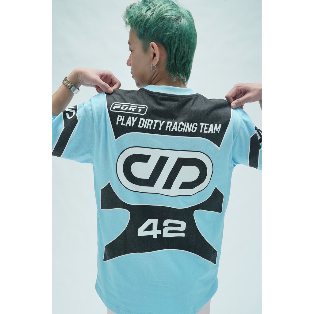 Áo Thun Tay ngắn Chất liệu cotton Kiểu dáng unisex Racing- PLAY DIRTY STREETWEAR
