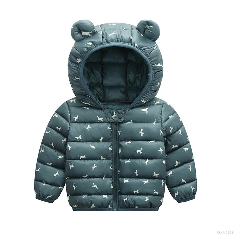 Áo Khoác Cotton In Hoạt Hình Cho Bé