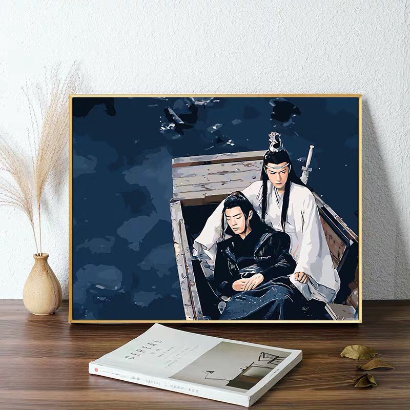 [ORDER]Tranh tô màu sơn dầu số hóa Trần Tình Lệnh Tiêu Chiến Vương Nhất Bác | BigBuy360 - bigbuy360.vn