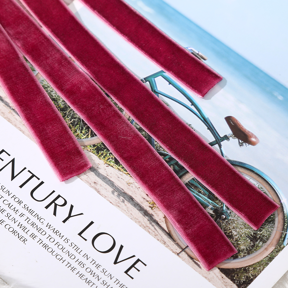 Kẹp Tóc Dây Ruy Băng Phong Cách Retro