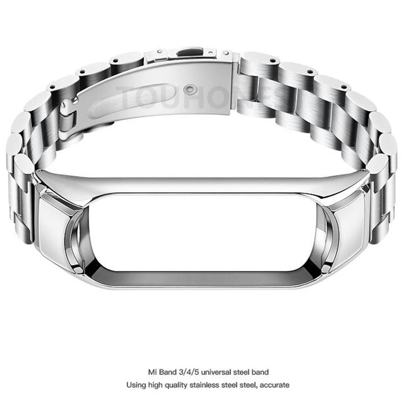 Dây Đeo Thay Thế Bằng Thép Không Gỉ Cho Xiaomi Mi Band 3 4 5 6 Metal Strap Metal Stainless Steel Xiaomi MiBand 3 4 5 6 Watch Strap Bracelet Screwless MiBand 3 4 5 6 Color Bracelet Wrist Band