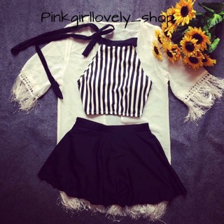 Bikini yếm sọc