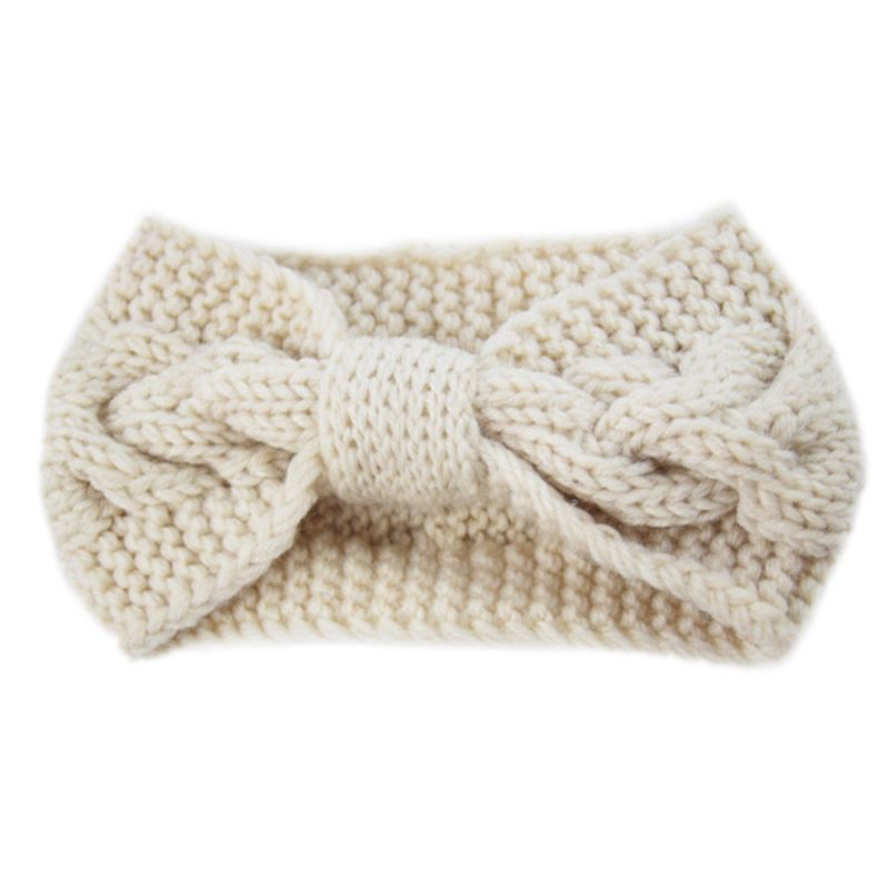 Băng Đô Len Thắt Nơ Xinh Xắn Cho Nữ