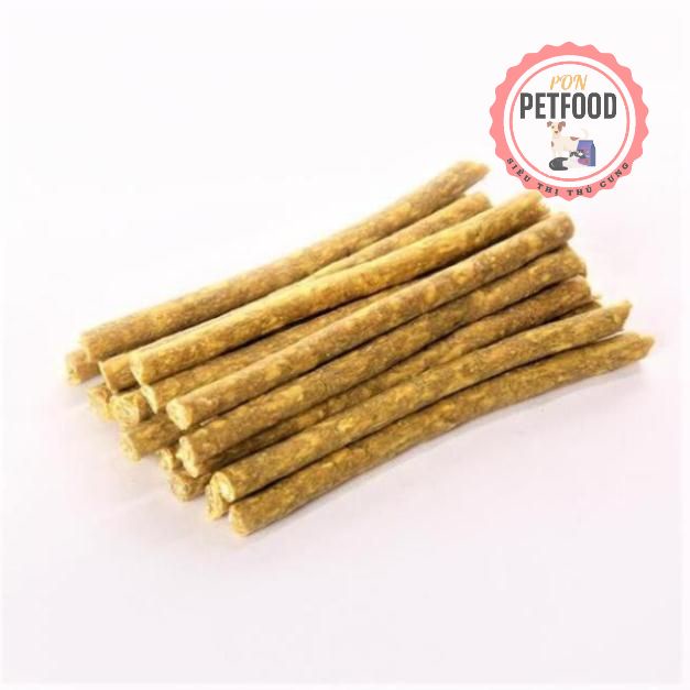 Xương Doog que tròn mầu ngẫu nhiên (10 cái/túi 80gr) (- 4711424) xương chó gặm 12cm