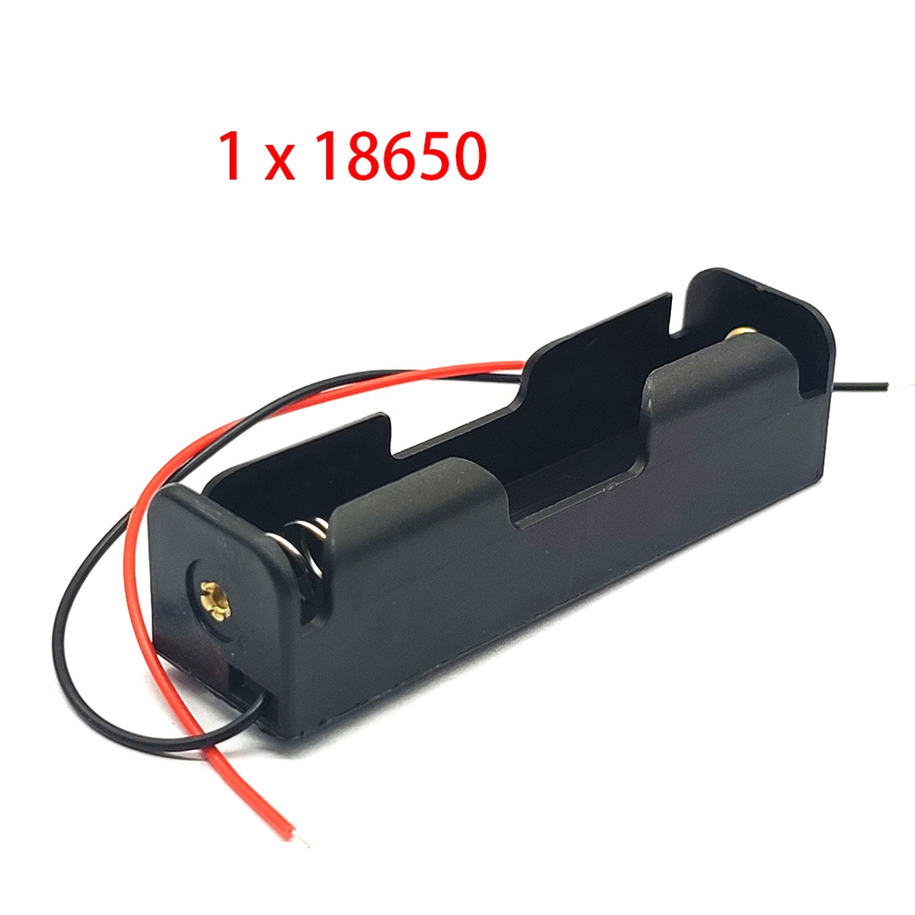 Hộp Đựng Pin 18650 1/2/3/4 Ngăn DIY Có Kẹp Giao Hàng Tiện Lợi