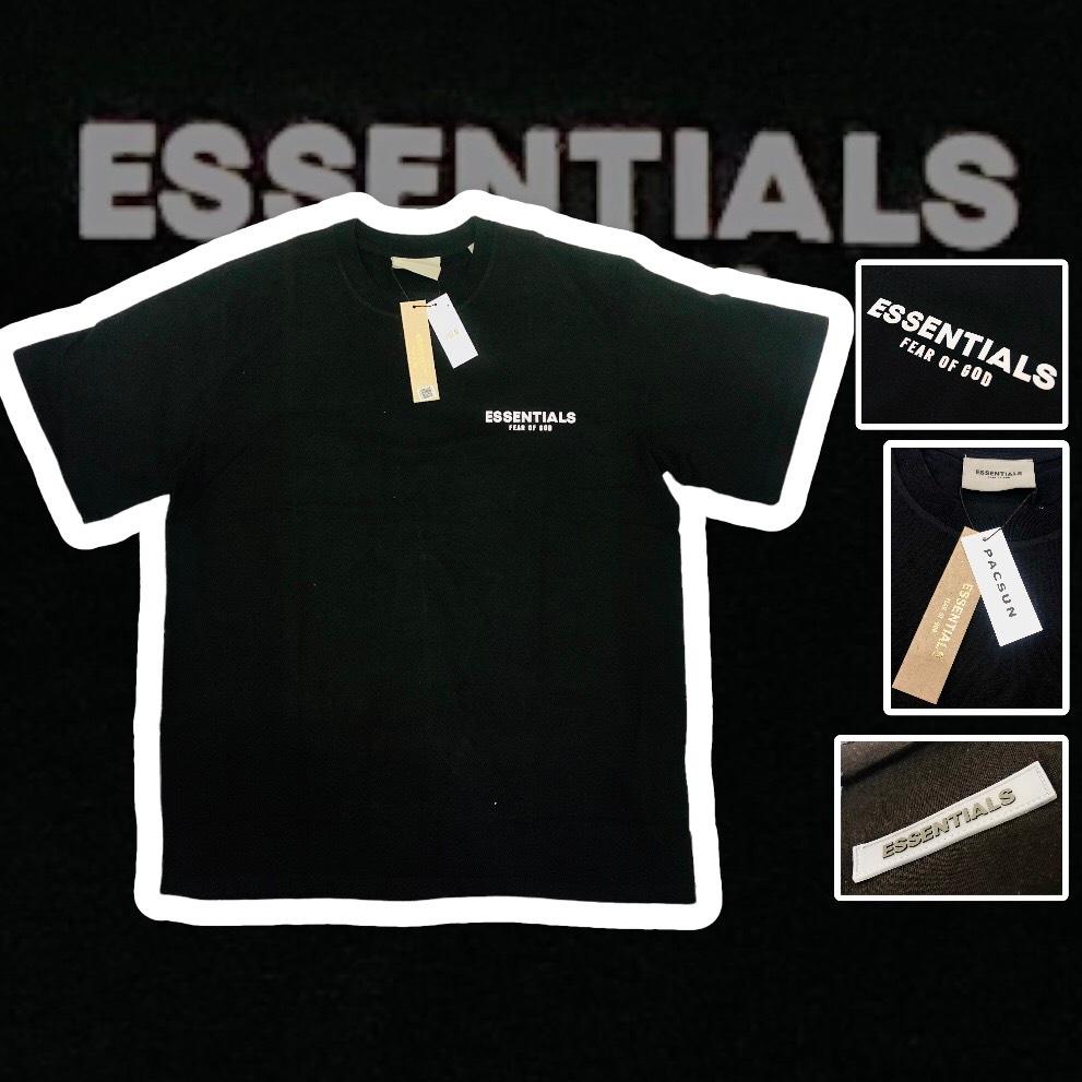 Áo thun 𝐄𝐒𝐒𝐄𝐍𝐓𝐈𝐀𝐋𝐒 vãi cotton 2 chiều, áo essentials nam nữ unisex form rộng tay lỡ size chuẩn, mẫu hot basic