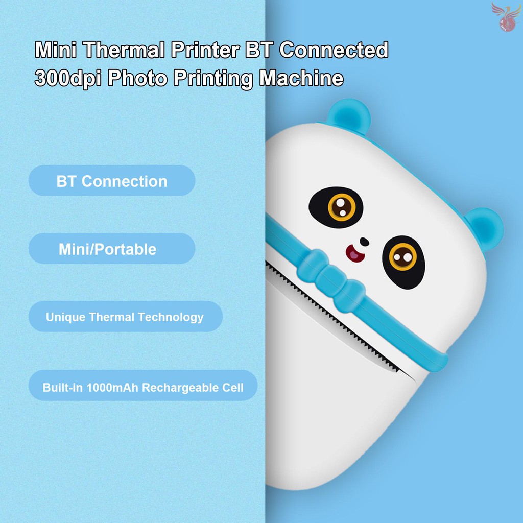 Máy In Nhiệt Mini Không Dây 300dpi Kèm Phụ Kiện | BigBuy360 - bigbuy360.vn