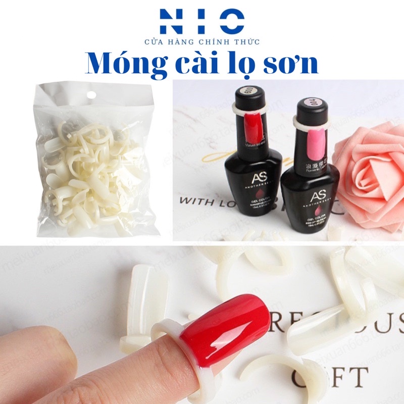 Móng mẫu cài lọ sơn ( túi 50 móng )
