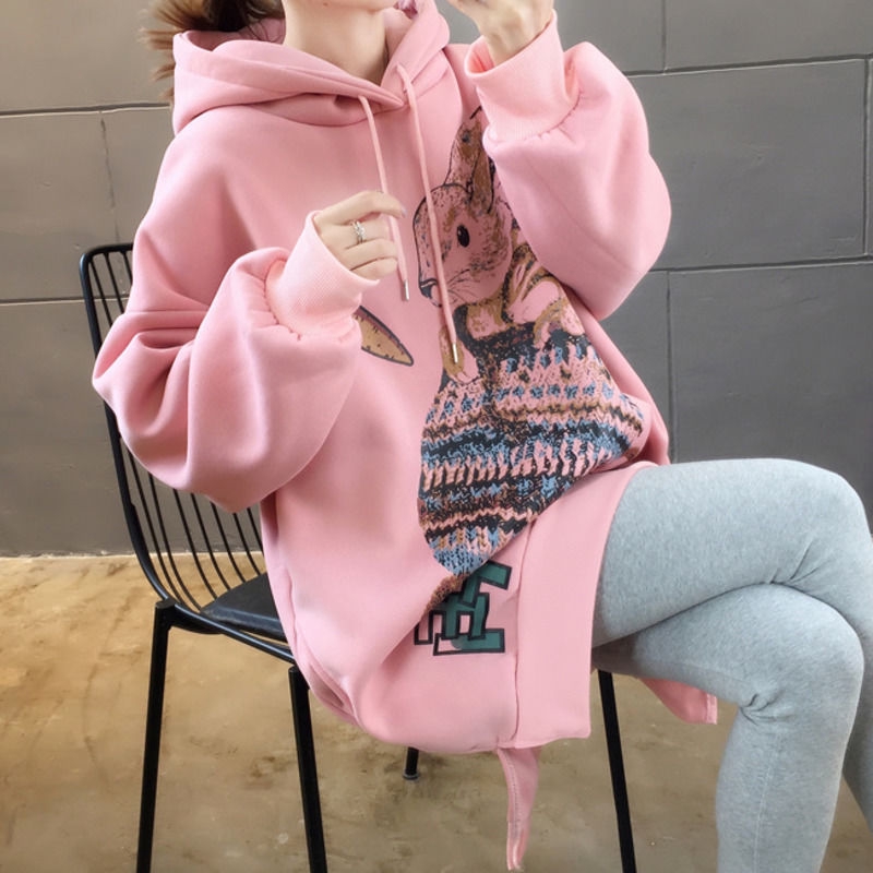 Áo hoodie tay dài in họa tiết hoạt hình xinh xắn | BigBuy360 - bigbuy360.vn