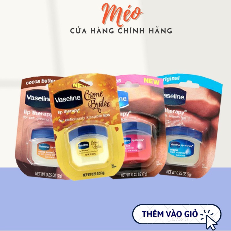 [HÀNG CHUẨN] Son dưỡng môi Vaseline Mỹ_Môi căng quyến rũ_Tươi tắn suốt 24h