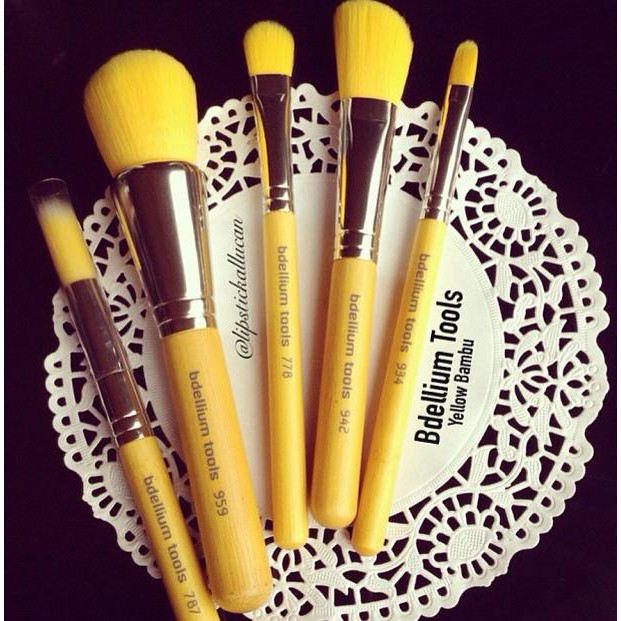 5 cọ Bdellium Yellow Bamboo Mineral 5 pc brush set