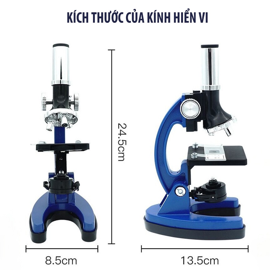 Kính hiển vi sinh học 1200x phóng đại cao dành cho học sinh - Kính hiển vi quang học cho trẻ em - Đồ chơi thông minh