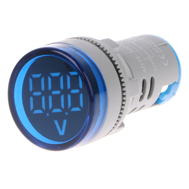 Vôn Kế Kỹ Thuật Số AC 60-500V 22mm Có Đèn Báo Tín Hiệu