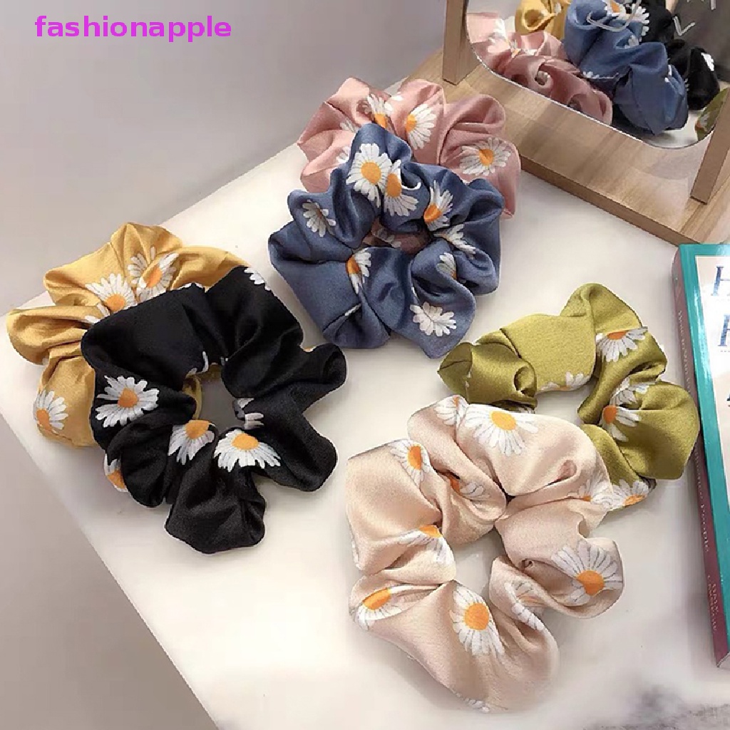 Dây Buộc Tóc Cao Su Co Giãn Đính Hoa Cúc Nhỏ Dễ Thương
