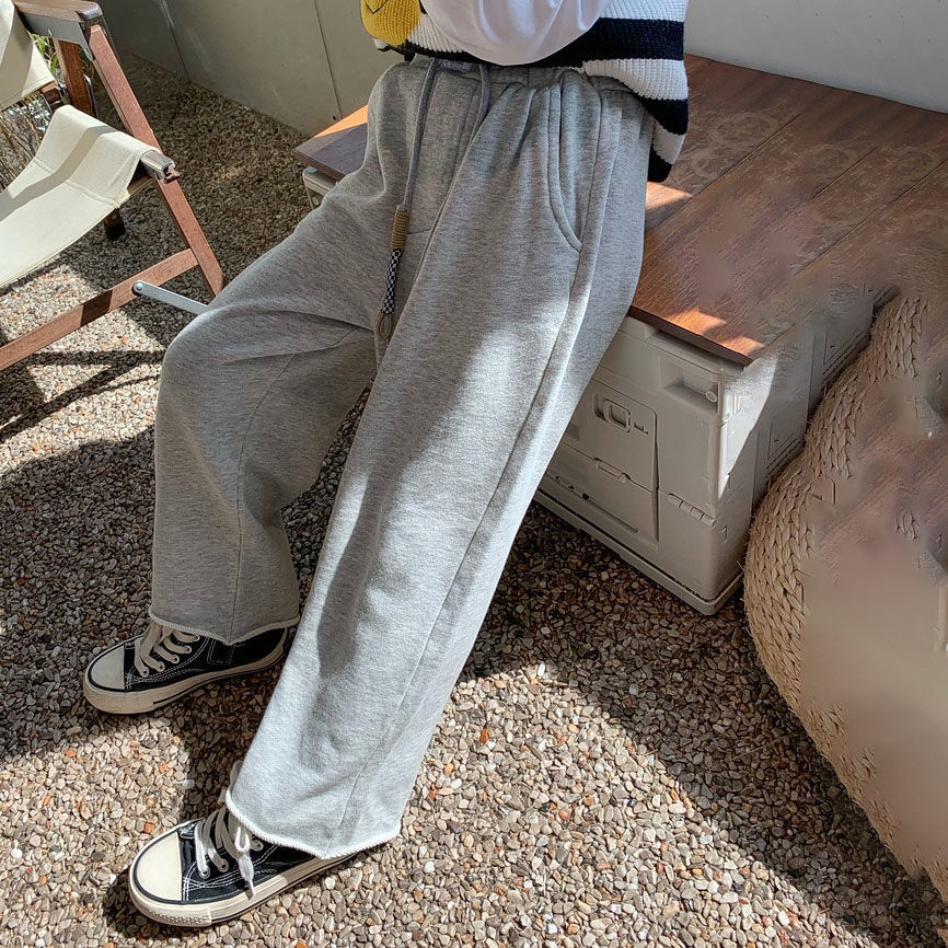 [Hàng Mới Về] Quần Jean Ống Rộng Mỏng Thời Trang Xuân Thu Dễ Phối Đồ Cho Bé Gái