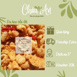 Da heo tỏi ớt 160g, da heo chiên giòn mắm tỏi giòn rụm, ăn là mê