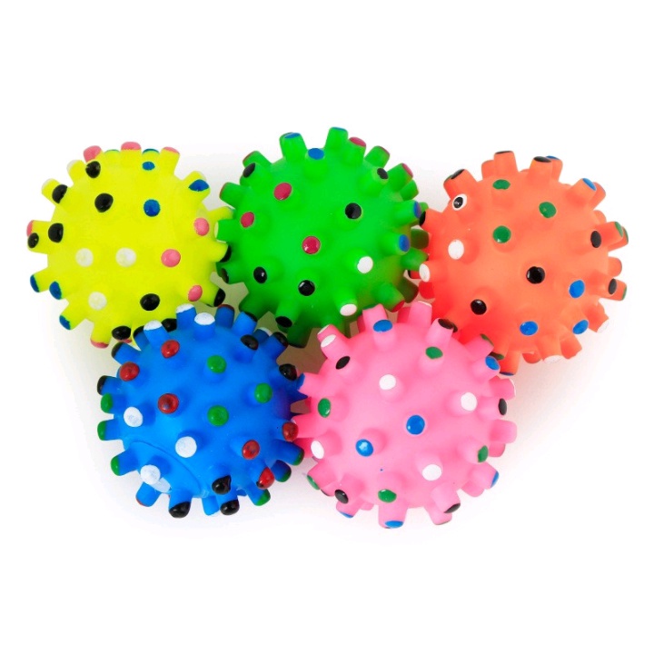 Bóng gai cao su phát âm thanh vui nhộn - Đồ chơi cho chó mèo