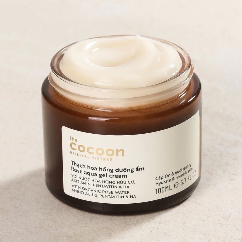 Bigsize 100ml - Thạch hoa hồng dưỡng ẩm Cocoon Garin cấp ẩm và nuôi dưỡng