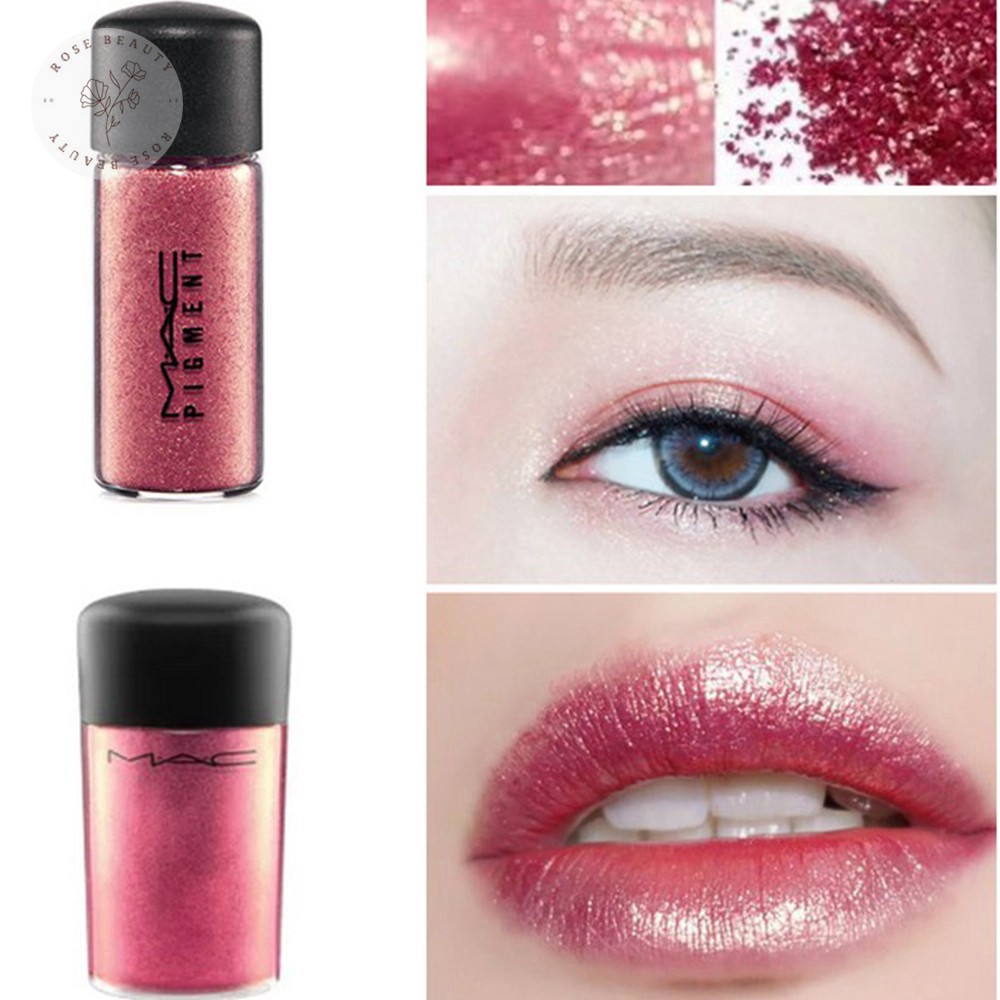 [Bu123] Nhũ mắt trang điểm kim tuyến MAC Pigment Colour Powder màu Rose 4.5g