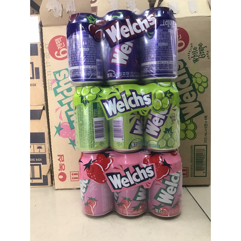 Nước Soda Welch Hàn Quốc 355ml