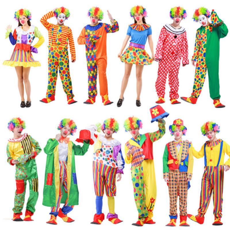 Bộ Đồ Hoá Trang Chú Hề Ngộ Nghĩnh Dịp Halloween, Trang Phục Hoá Trang Chú Hề Dễ Thương