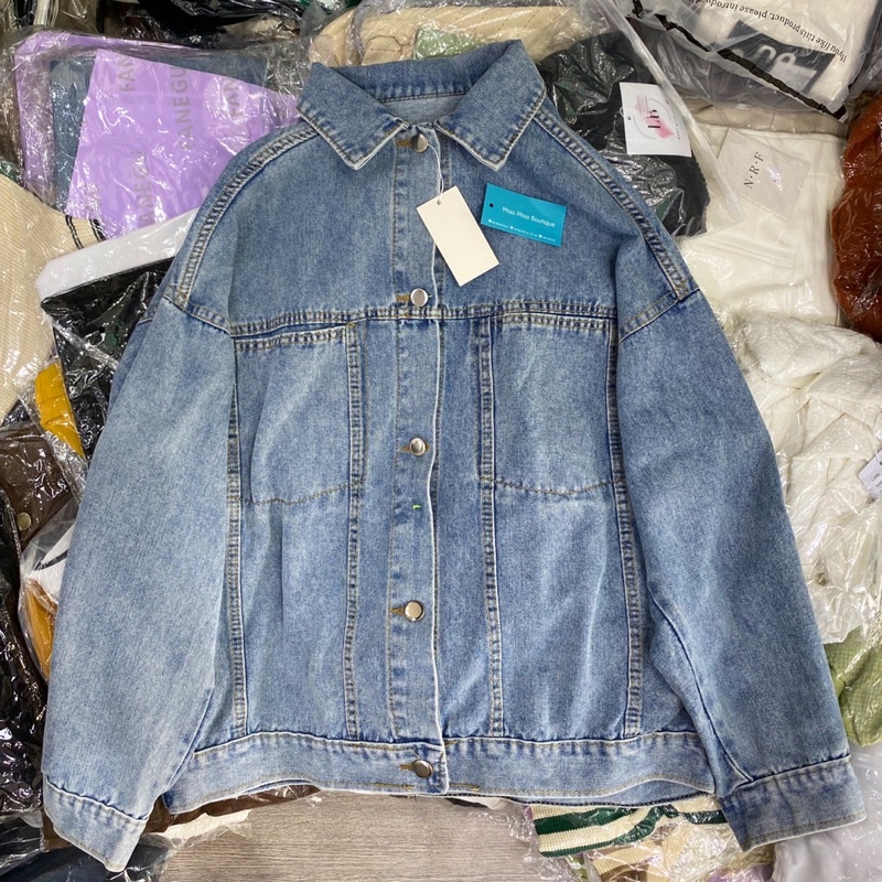 ÁO KHOÁC BÒ/ JEANS dài tay phom rộng Mao Mao Boutique