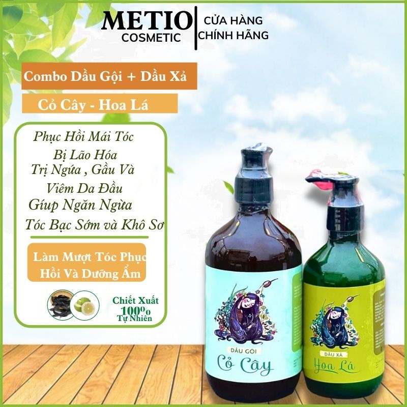 Cặp Dầu Gội Và Xả Cỏ Cây Hoa Lá [𝑭𝒓𝒆𝒆𝒔𝒉𝒊𝒑] Được Làm Từ Các Dược Liệu Thiên Nhiên-Giúp Ngăn Dụng Tóc,Và Viêm Da Đầu