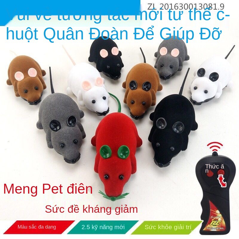 Mèo đồ chơi chuột không dây điều khiển từ xa mô phỏng điện sang trọng vui nhộn tạo tác vật nuôi tự hey cung cấp