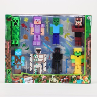 Bộ Đồ Chơi Mô Hình Nhân Vật Minecraft-Đồ chơi 8 nhân vật Mô Hình Roblox phiên bản Minecraft