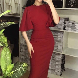 Đầm body thiết kế cài hoa kèm ảnh thật