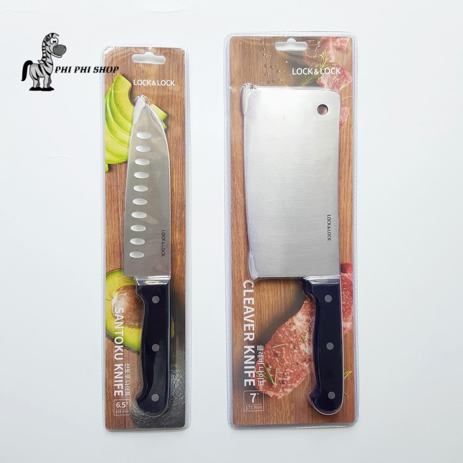 Dao làm bếp Lock&Lock Santoku 6.5inch CKK921 Chặt xương CKK920