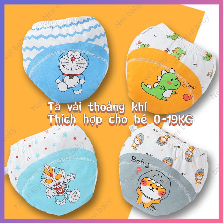 🎀 4 miếng / nhóm🎀 Tã vải thoáng khí Quần Bỏ Bỉm Quần đóng bỉm bằng vải cotton thoáng khí cao cấp chống hăm có thể giặt lại cho bé 0-19kg chính (size 90/100/110) QUẦN BỎ BỈM SIÊU THOÁNG KHÍ CHỐNG HĂM DANH CHO BÉ