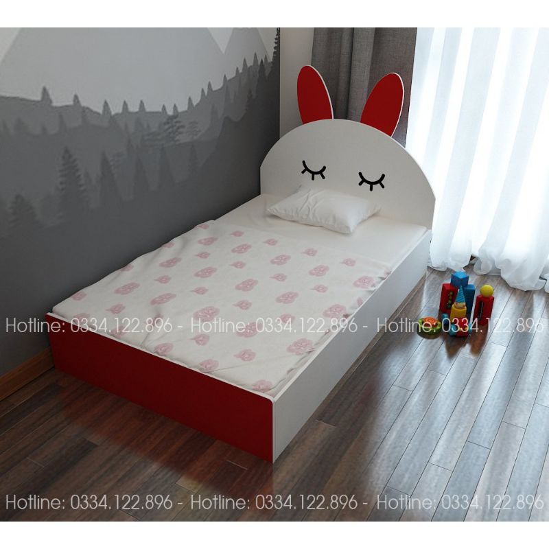 *ảnh thật* giường thỏ gỗ cho bé 1mx1m9, 1m2x2m