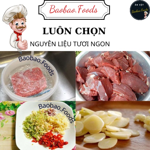 Khô heo cháy tỏi 🐷 HEO SẠCH 🐷 Lợn cháy tỏi xé dai dai, Đồ ăn vặt Baobao.foods | BigBuy360 - bigbuy360.vn