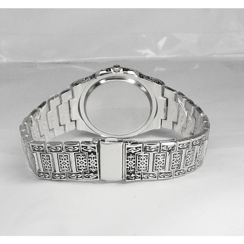 Đồng hồ nam sang trọng Dây Thép Kim Loại khắc Hoa văn cổ điển CERIDUN dây đúc hottrend -D19- | BigBuy360 - bigbuy360.vn