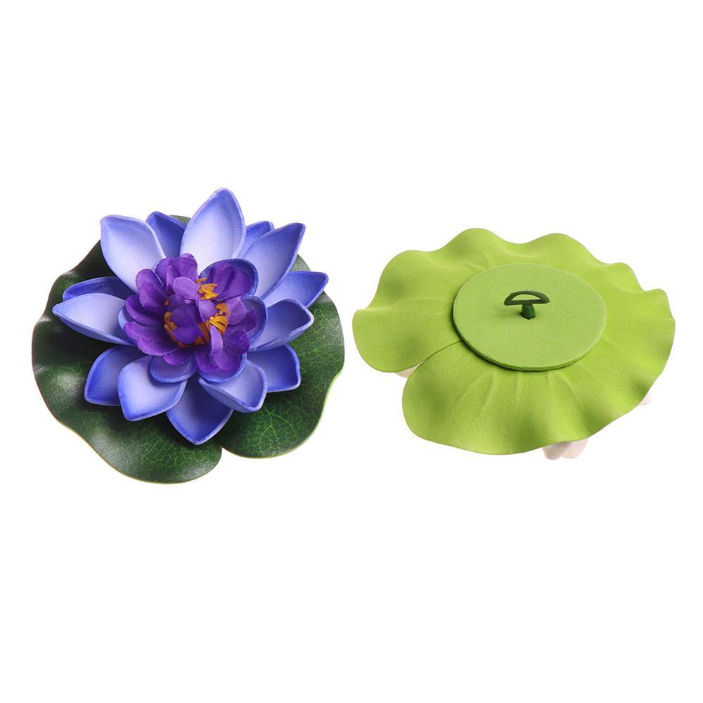 Lá Sen Nổi Trên Mặt Nước Màu Xanh Lá Cây 10cm Trang Trí Tiệc Bể bơi
