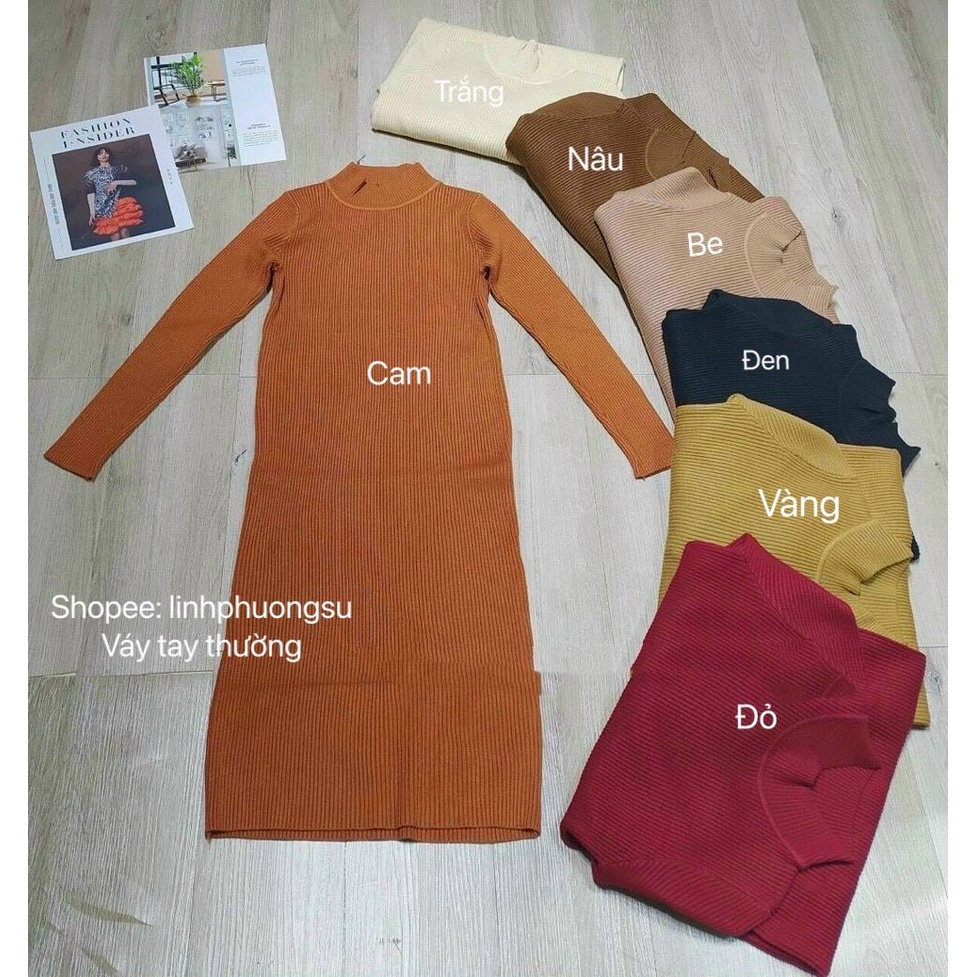 Váy Len Body [HÀNG ĐẸP] Váy Len Body Dáng Dài Nhiều Màu CÓ SẴN - ẢNH THẬT | BigBuy360 - bigbuy360.vn