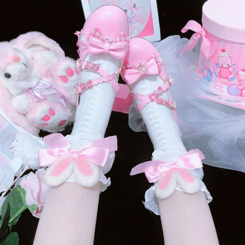 Tất Cotton Tai Thỏ Lolita Cute Đáng Yêu