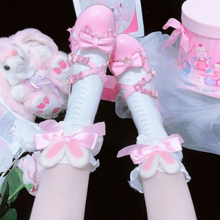 Tất Cotton Tai Thỏ Lolita Cute Đáng Yêu