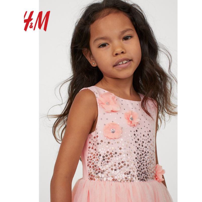 Váy công chúa voan hồng HM