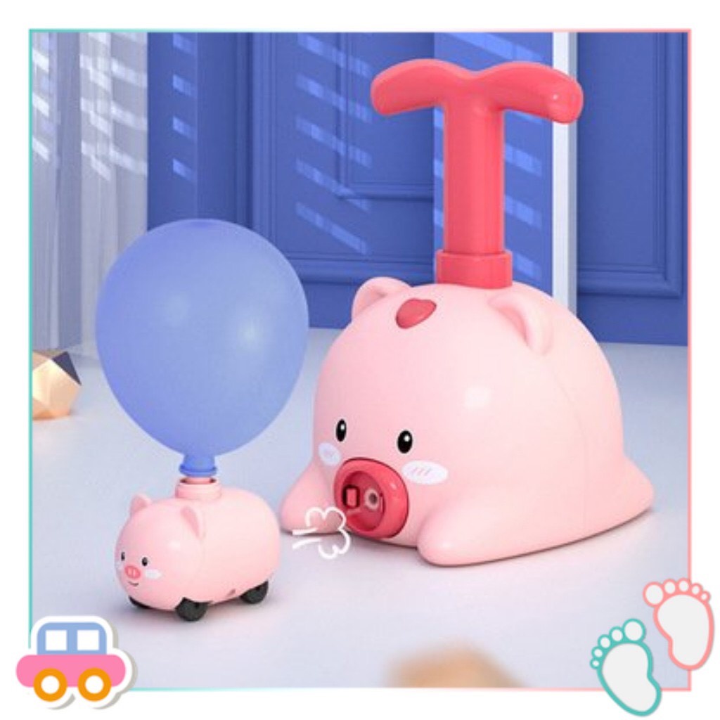 Đồ chơi xe bơm bóng cho bé hình con vật dễ thương